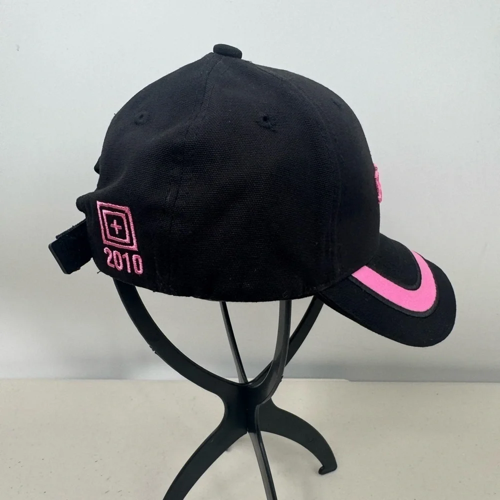 5.11 Tactical Black Pink Baseball Cap 2010 Breast Cancer Awareness Adjustable
